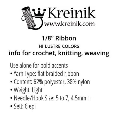 Kreinik Ribbon info