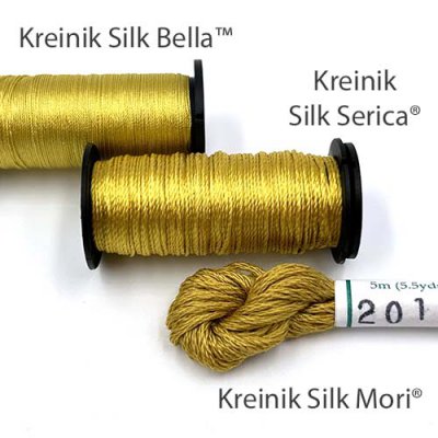 Kreinik has three silk threads