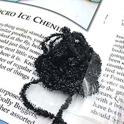Kreinik Micro Ice Chenille creates fuzzy, textured bodies