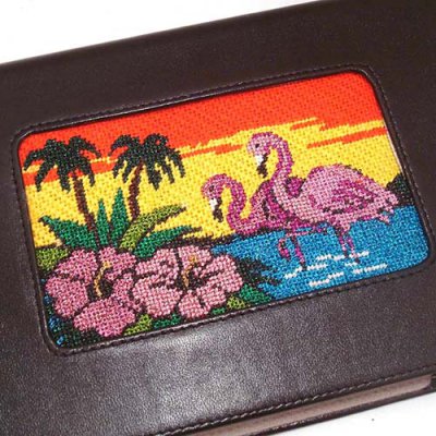 Stitch Guide for Lee's Flower and Flamingos Painted Canvas