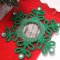 Stitched with Kreinik threadsA Green Christmas Ornament