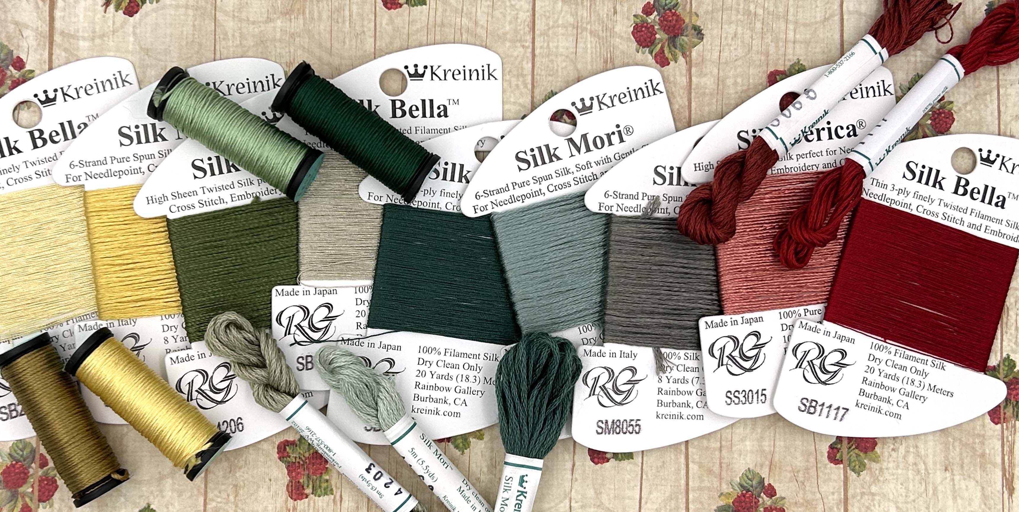 Kreinik makes hundreds of gorgeous colors in dozens of fun thread types