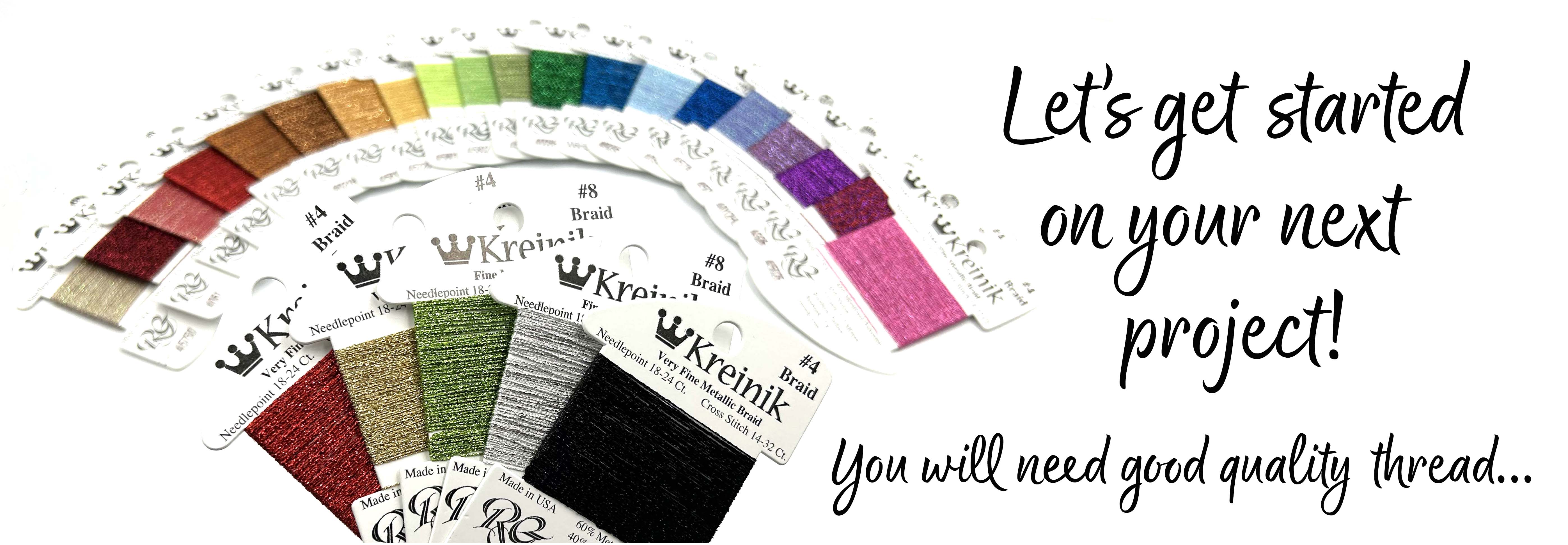 Get started with Kreinik threads