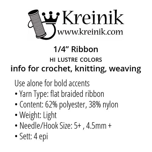 Kreinik Manufacturing > Elastic > Black 1/4 Flat Elastic