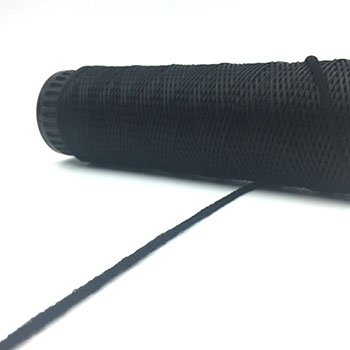 Black 1/4 Flat Elastic