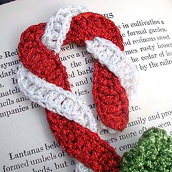 EH004 Crochet metallic yarn Bookmark ~ Eirawen Handmade