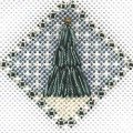 Tree In Snow Ornament or Pin