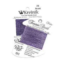 Kreinik has #4 Braid, Rainbow has #3 Braidå