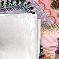 Archival-quality for wrapping needlework, clothing, albums and other keepsakes before storage.