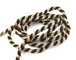 Black & Gold 2.5MM Torsade