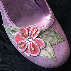 Decorated Dance or Stage Shoes