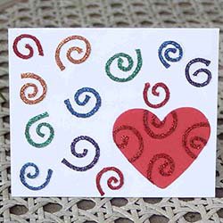 Spiral Heart Card