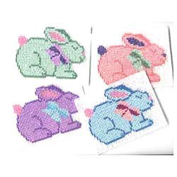 Bunny Plastic Canvas Coasters