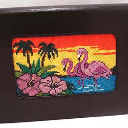 Stitch Guide for Lee's Flower and Flamingos Painted Canvas