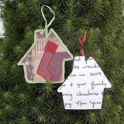 Recycled Card Ornaments
