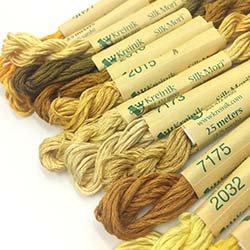 Kreinik Yellow Italian Silk Set