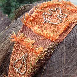 Embroidered headband