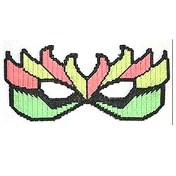 Neon Flames Mask