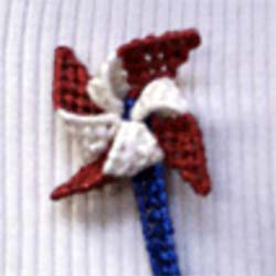 Patriotic Pinwheel Pin