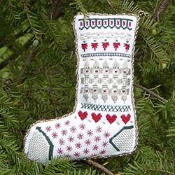 Beautiful Stitches Hardanger Stocking Ornament