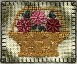 Silk Basket Sampler Pin