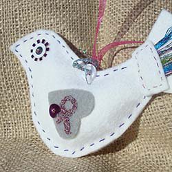 Felt Dove Ornament