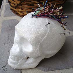 Metallic Mohawk Skull