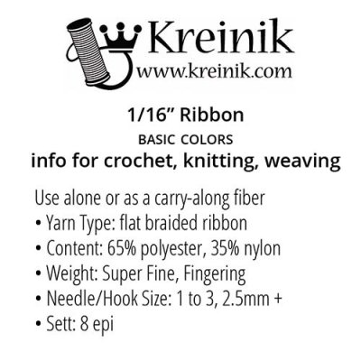 Kreinik Ribbon info