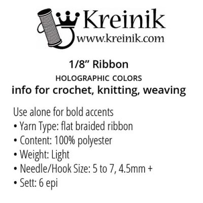 Kreinik Ribbon info