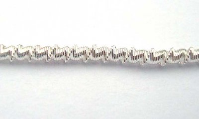 Faconnee #13 Brilliant Crimped Purl Silver