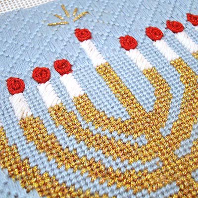 Needlepoint with Kreinik Medium #16 Braid