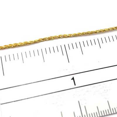 Gold (002) 1MM Torsade is a thinner trim