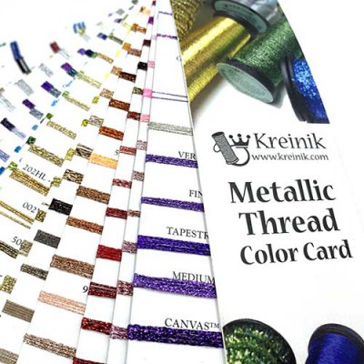 Braid colors can be found in the Metallic Color Card