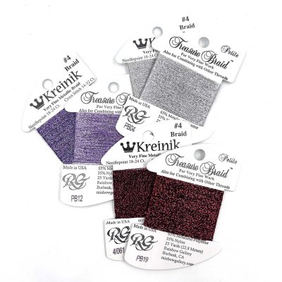 Kreinik's small braid verses Rainbow's small braid