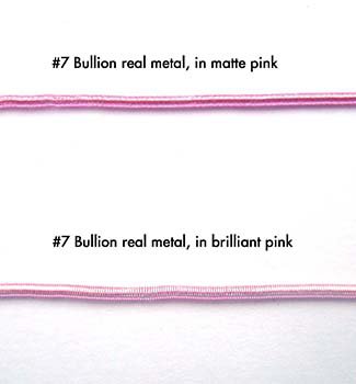 #7 Bullion Matte (Rough Purl) Pink