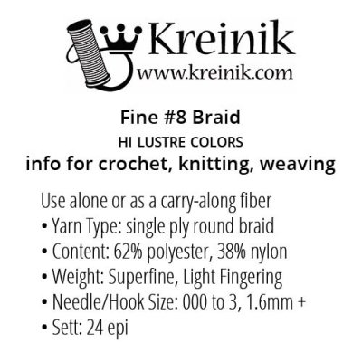 Kreinik Braid info