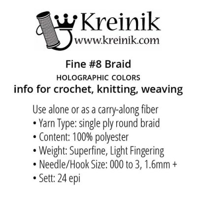 Kreinik Glow in the Dark Thread - Fine #8 Braid - Stitched Modern