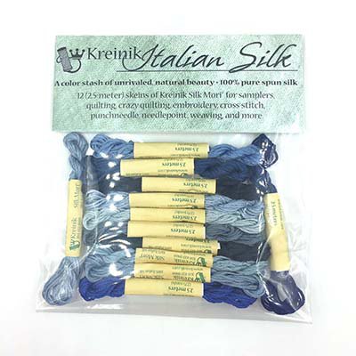 Kreinik Blue Italian Silk Set