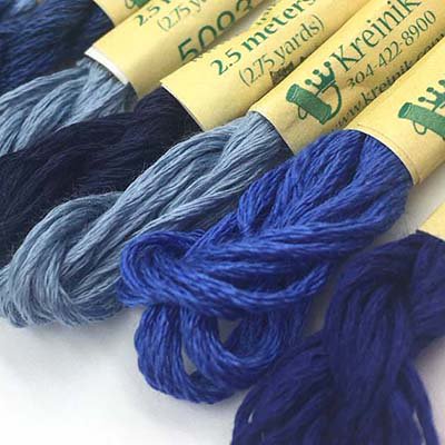 Kreinik Blue Italian Silk Set