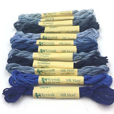 Kreinik Blue Italian Silk Set