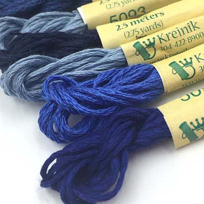 Kreinik Blue Italian Silk Set