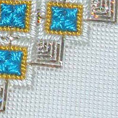 Silk gauze for petit point