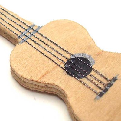 Miniature Wooden Guitar