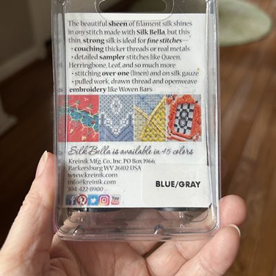 Blue/Grey Silk For Small Stitches