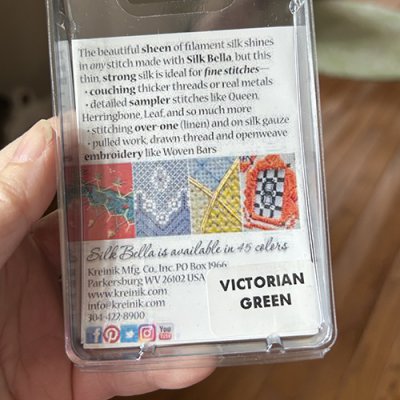 Victorian Green Silk For Small Stitches