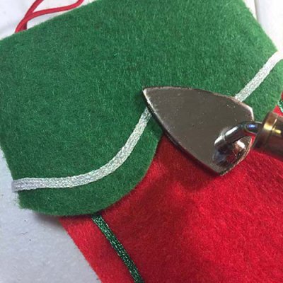 Made with Kreinik Iron-on Thread