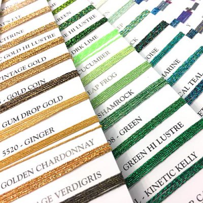 Kreinik #12 Braid colors in the Color Card