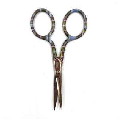 3.5" Tartan Blue Scissor x312