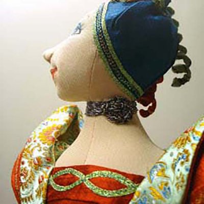 Iron-on threads are ideal for soft cloth dolls