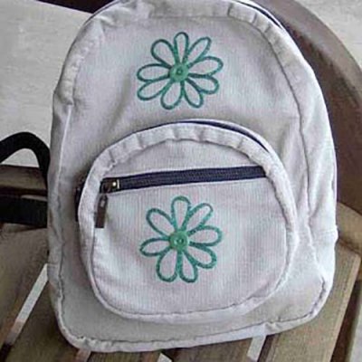 Personalize a store-bought item with iron-on threads